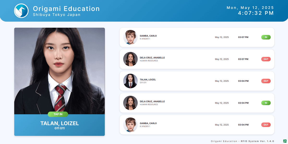 Preview of RFID Attendance Monitoring System